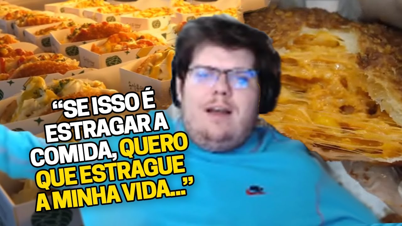 CASIMIRO REAGE AO PREPARO DO MELHOR CROQUETE DO MUNDO! (PIZZA FRITA E SALSICHA) | Cortes do Casimito