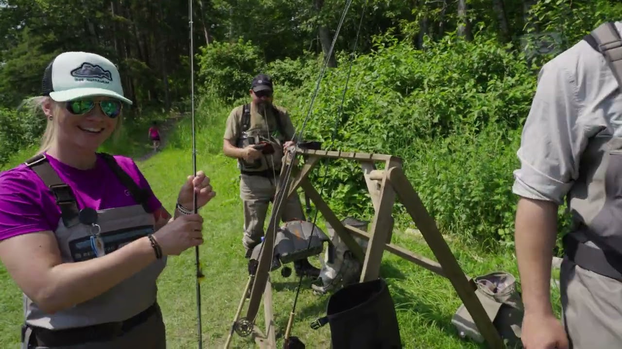 Initiation à la pêche aux saumons sur la rivière Rimouski