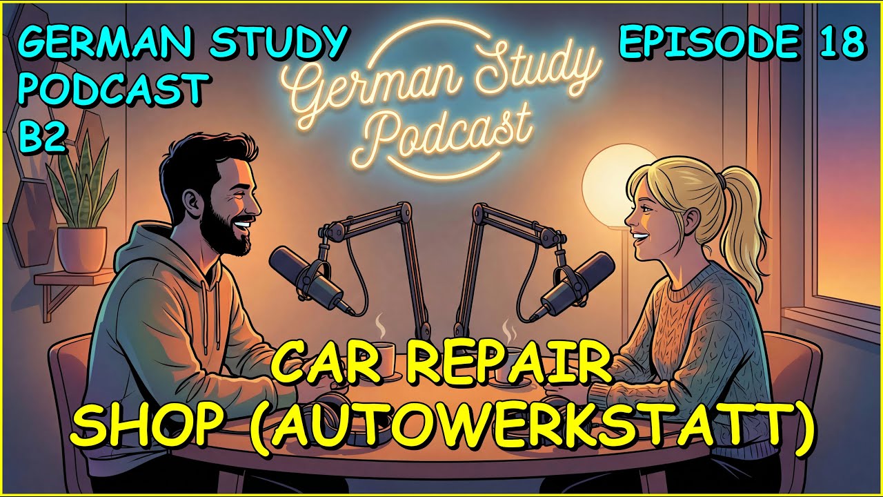 German Podcast 18 | (B2) Car Repair Shop: Estimate + Negotiation (Autowerkstatt) 🚗🧾