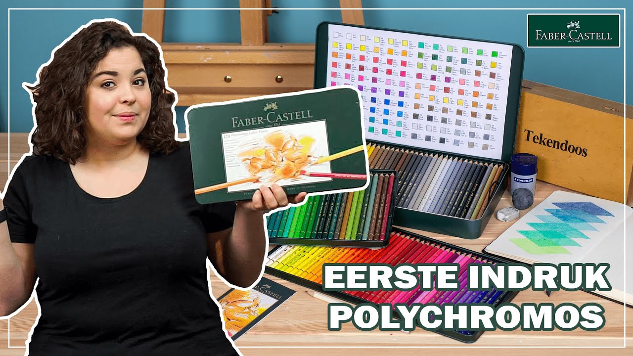 MINDFULL kleuren met mijn nieuwe Faber Castell Polychromos (120!) kleurpotloden | eerste indruk