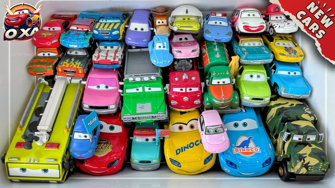 Lot of Disney Pixar Cars Unboxing Review | Lightning Mcqueen Bubble RC Cars | Sliding Cars ASMR