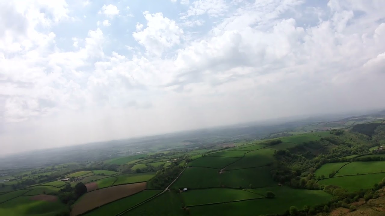 Aerial view: Flying the Gentle Lady on a Warm spring day. 12th May 2024