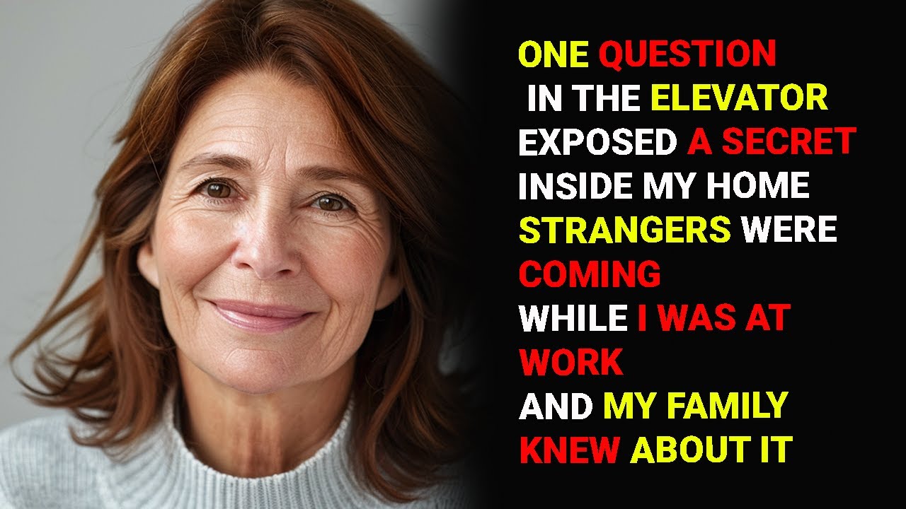 My Neighbor Stopped Me by the Elevator With a Question — Who Was Secretly Coming to Your House?