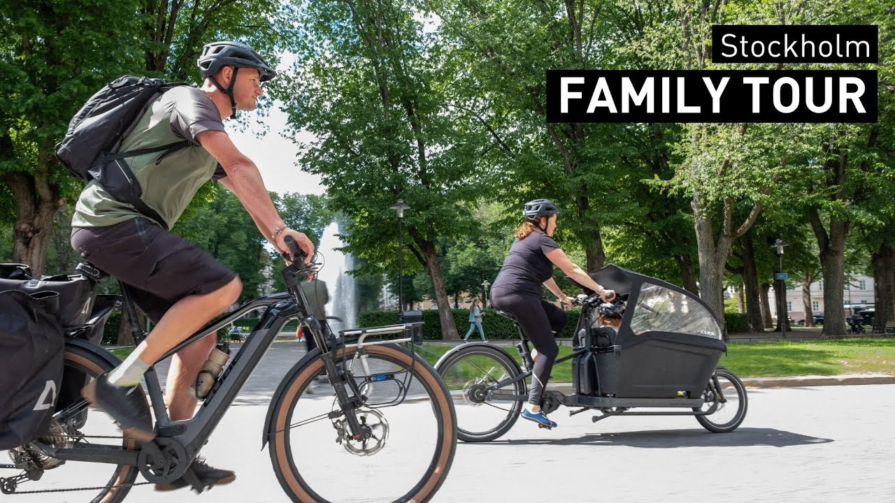 Family Tour Stockholm | Cargo & Reaction Hybrid [2022] - CUBE Bikes Official