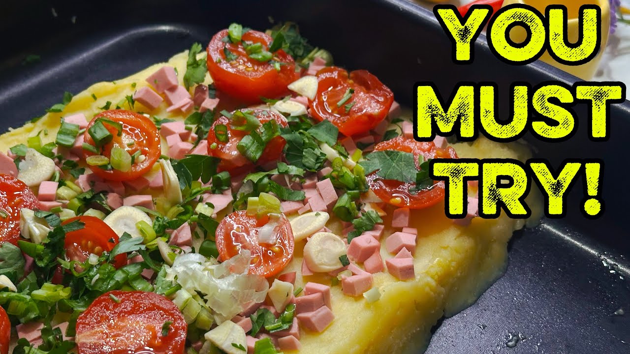 THIS POTATO CASSEROLE DISAPPEARS IN MINUTES! With Sausage, Cheese & Cherry Tomatoes #GermanRecipes