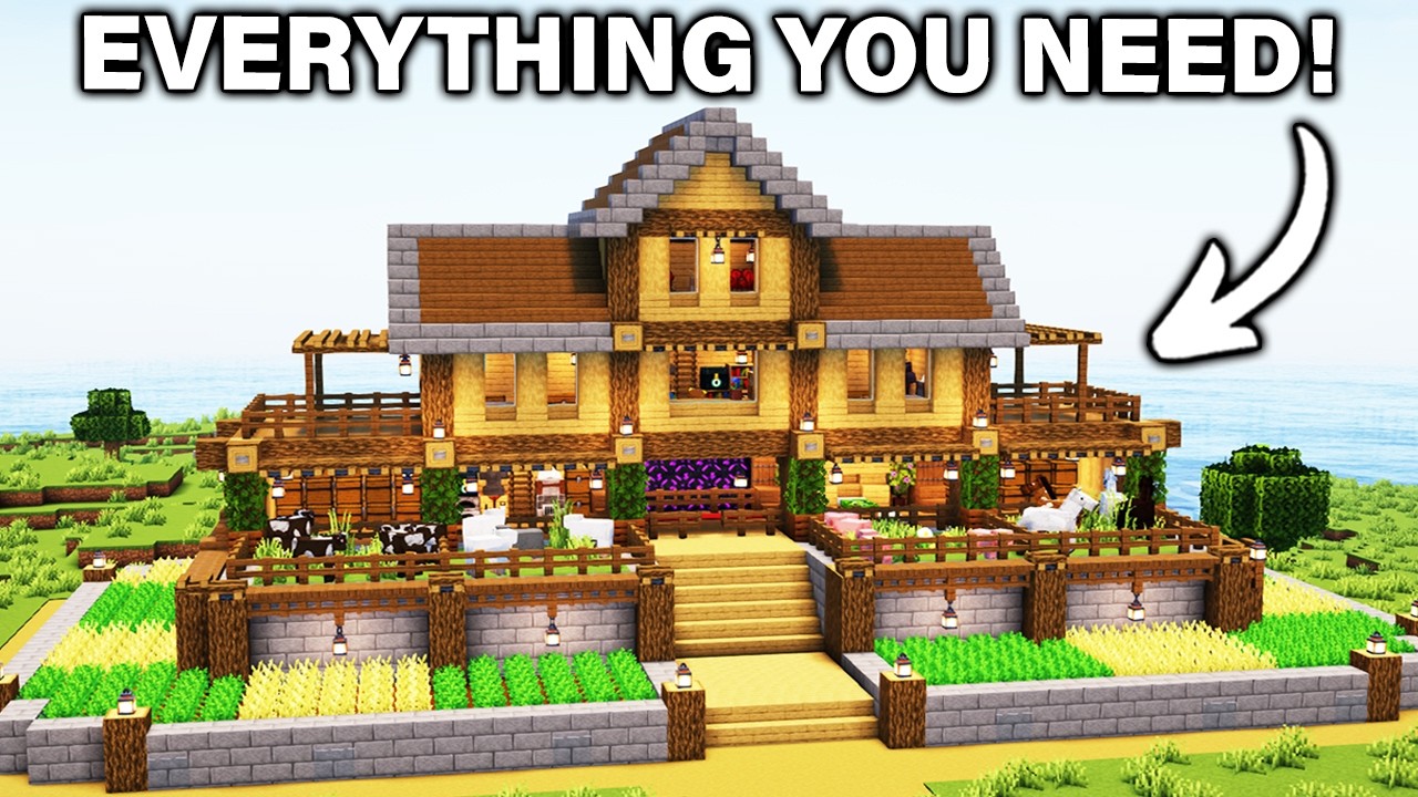 ⛏️ Minecraft : ULTIMATE Survival House 🏡 [ Build Tutorial for Survival ]