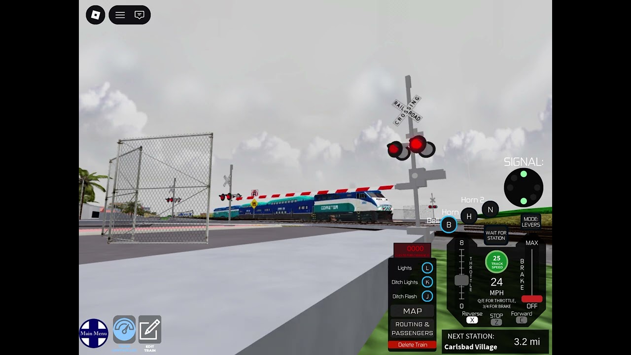 Coaster train in Oceanside California (Roblox)