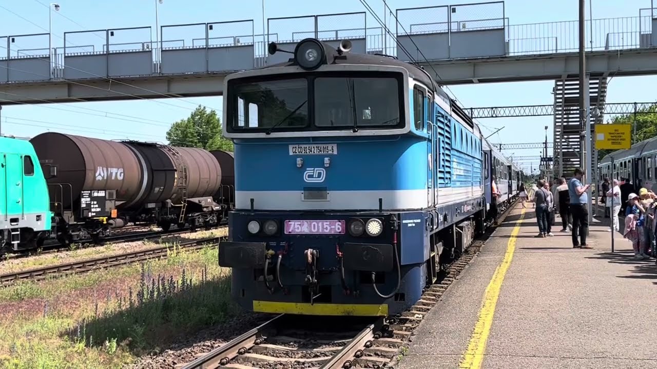 Płock - Mijanka i manewry dwóch TLK Flisak