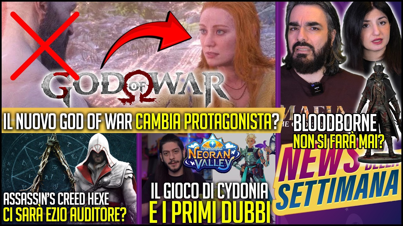 NUOVO GOD OF WAR CAMBIA PROTAGONISTA | ASS. CREED HEXE: TORNA EZIO? | IL GIOCO DI CYDONIA: POLEMICHE