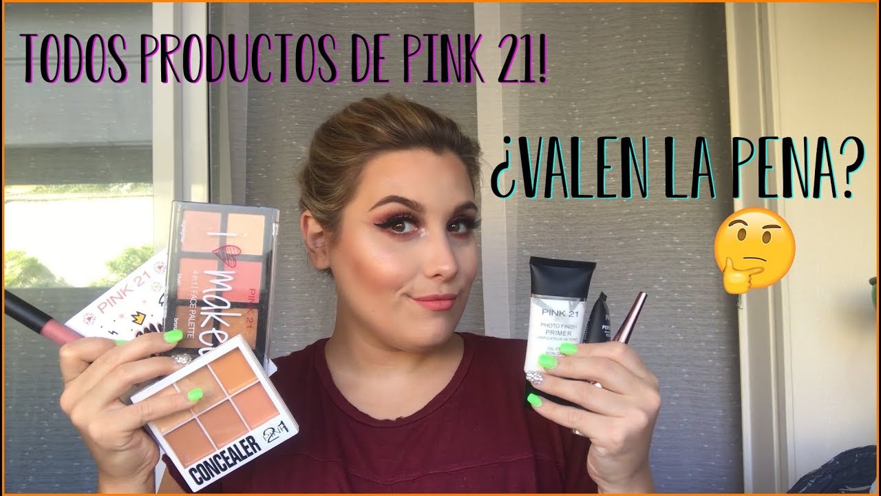 ME MAQUILLO USANDO SOLO PRODUCTOS DE PINK 21 (ONCE) || Bian Cabelluzzi 💚