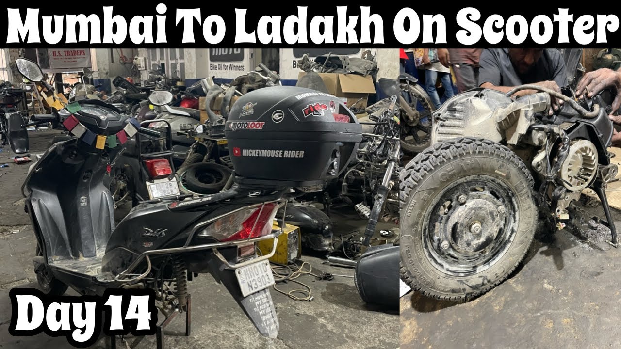 Honda Dio Ka Engine Kholna Pada | Day 14 | Leh Ladakh Ride 2022 #touringlife #lehladakh