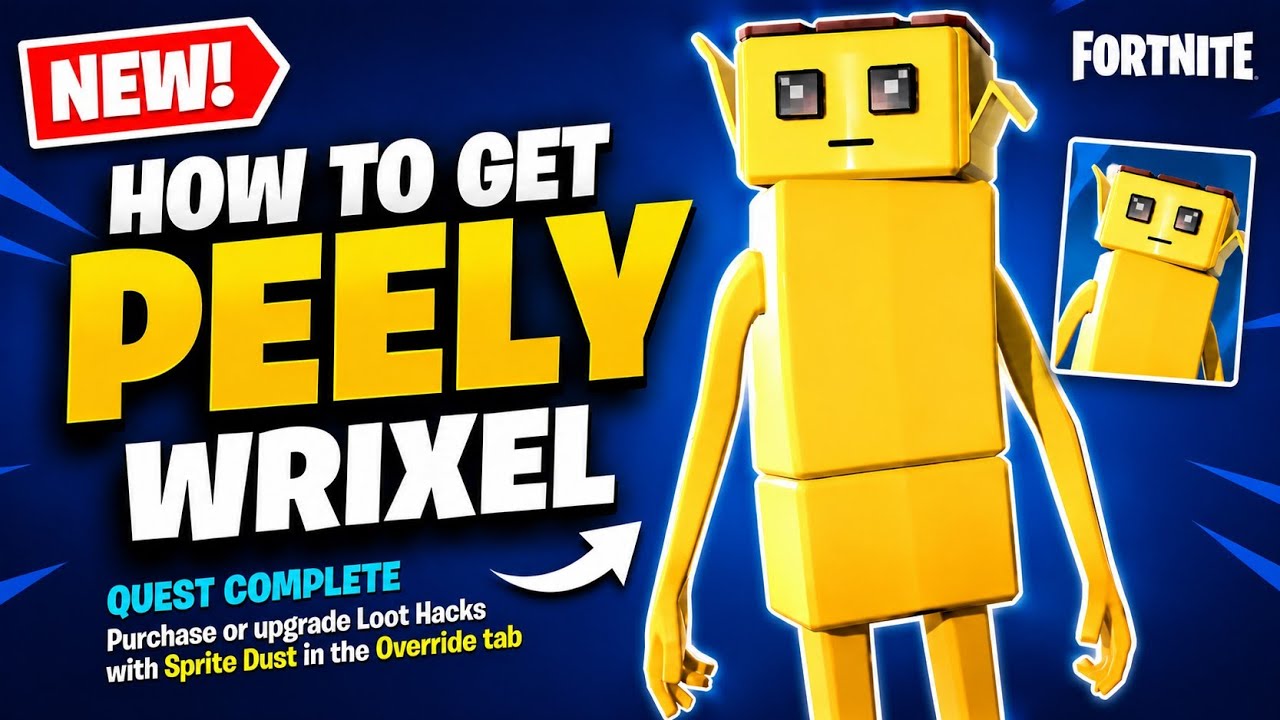 How to get Peely Wrixel Fortnite Purchase or upgrade Loot Hacks with Sprite Dust in the Override tab