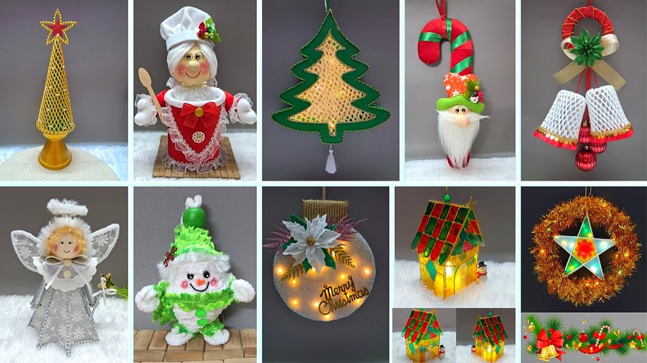 12 New Affordable Christmas Decoration ideas from Simple materials | DIY Christmas craft idea🎄520