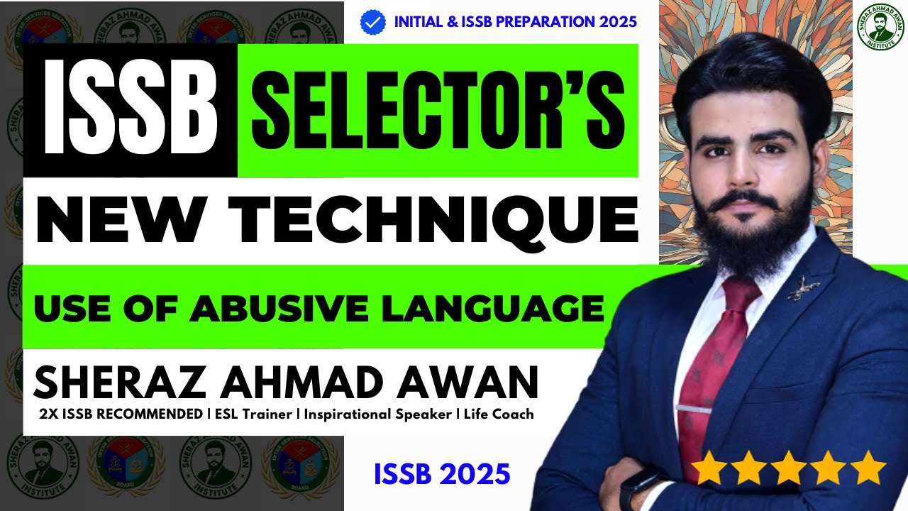 Do you know why ISSB SELECTORS use abusive language? | ISSB PREPARATION 2025