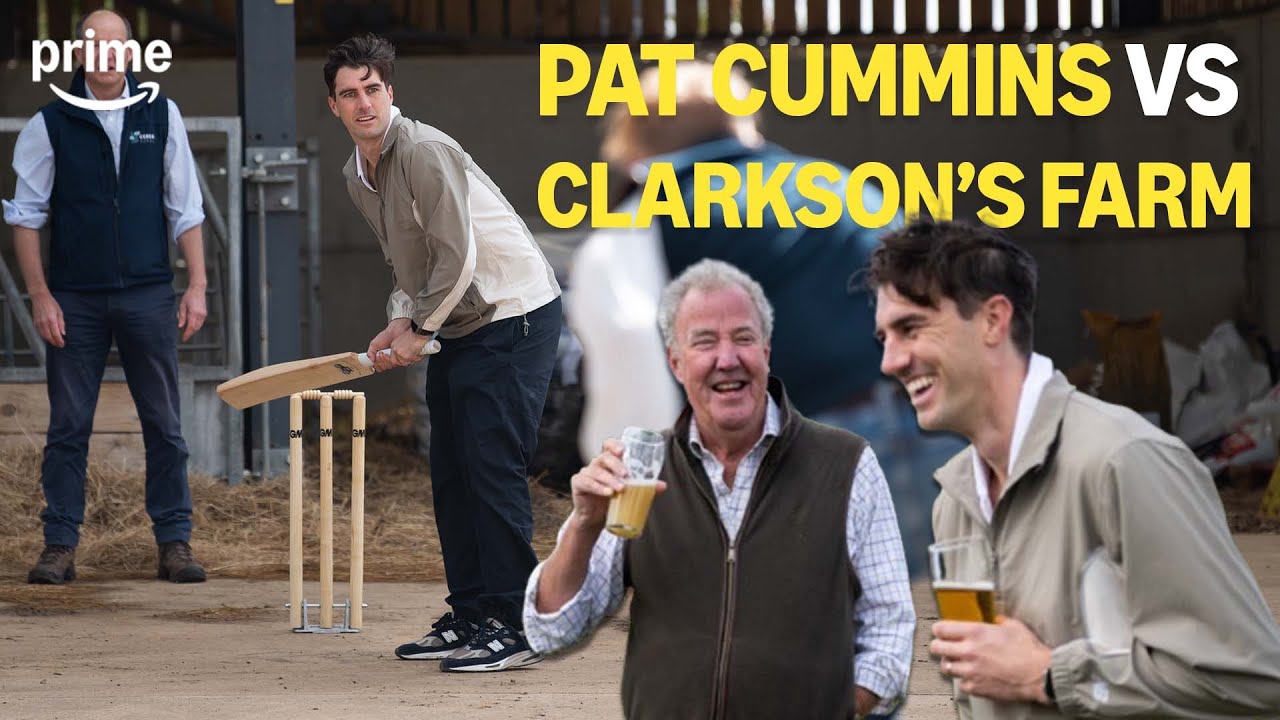 Pat Cummins vs Jeremy Clarkson | Clarkson's Farm Cricket Challenge Gets Out of Hand | Prime Video