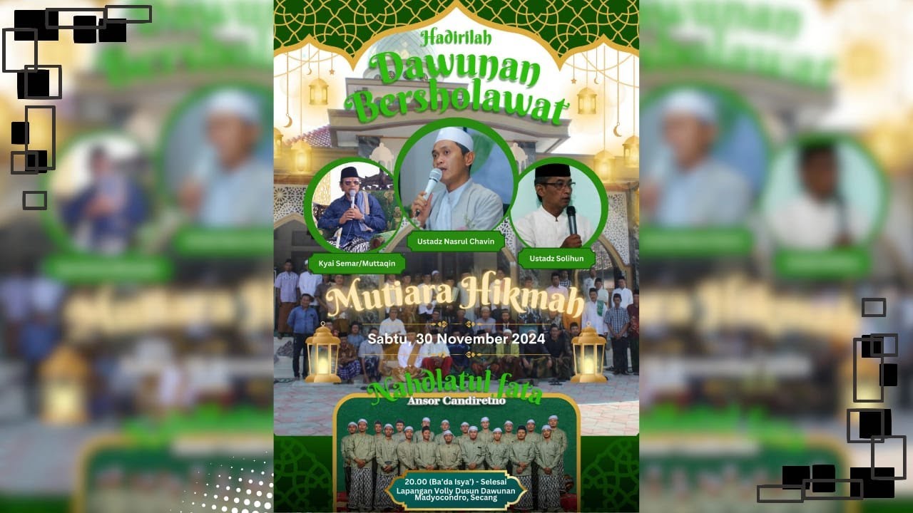 Dawunan Bersholawat Bersama Ustadz Nasrul Chavin