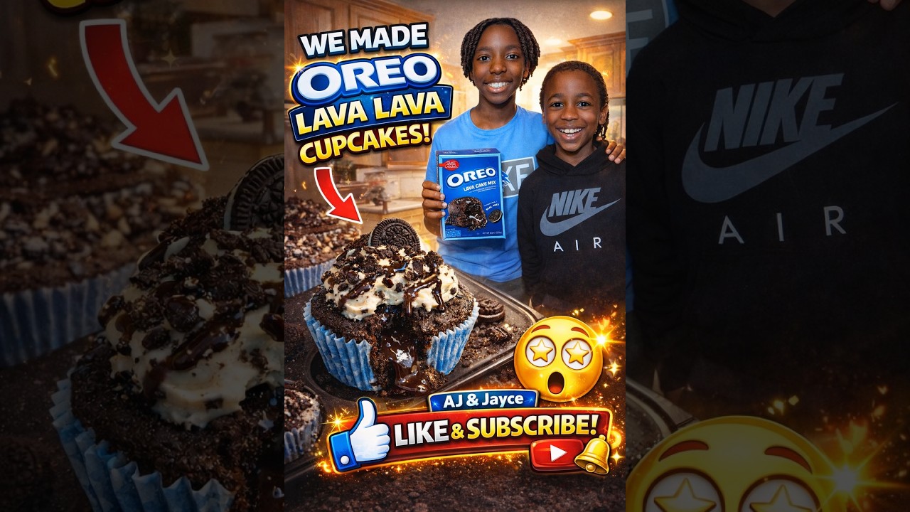 Kids Try Making Viral Oreo Lava Cupcakes… Total Chaos! 🤯🧁