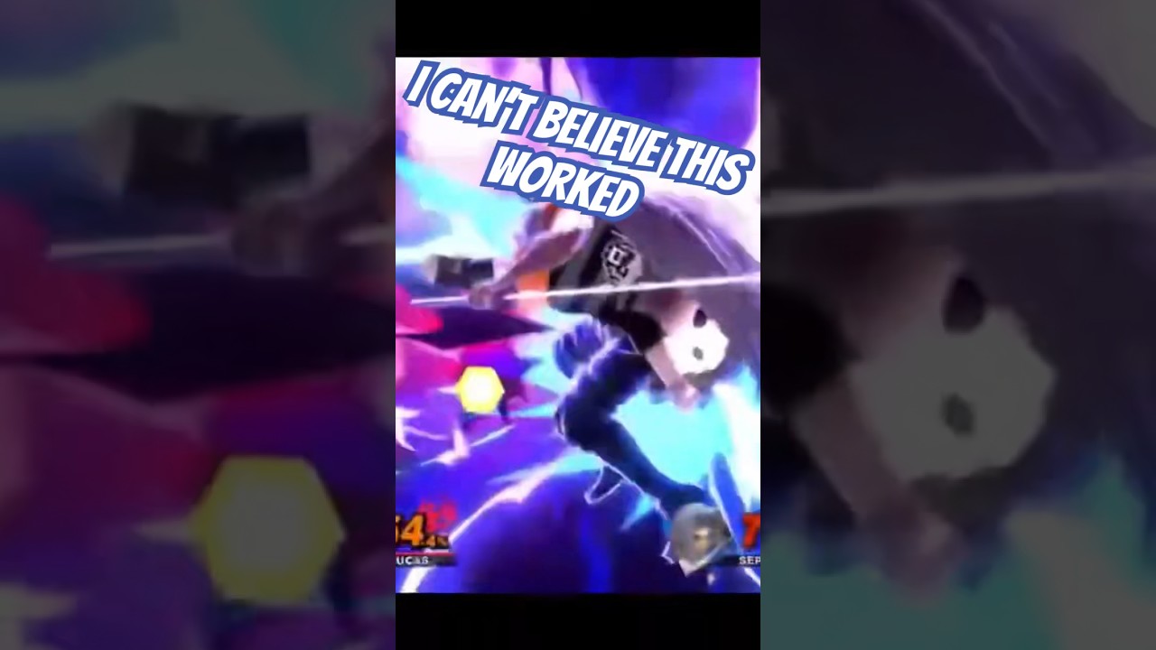Watch me obliterate sephiroth with style💙⚡️ #gamingshorts #gaminghighlight #lucas #ssbu #ssbuclips