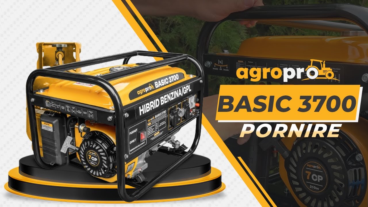 Generator de curent AgroPro BASIC 3700 prezentare si punere in functiune