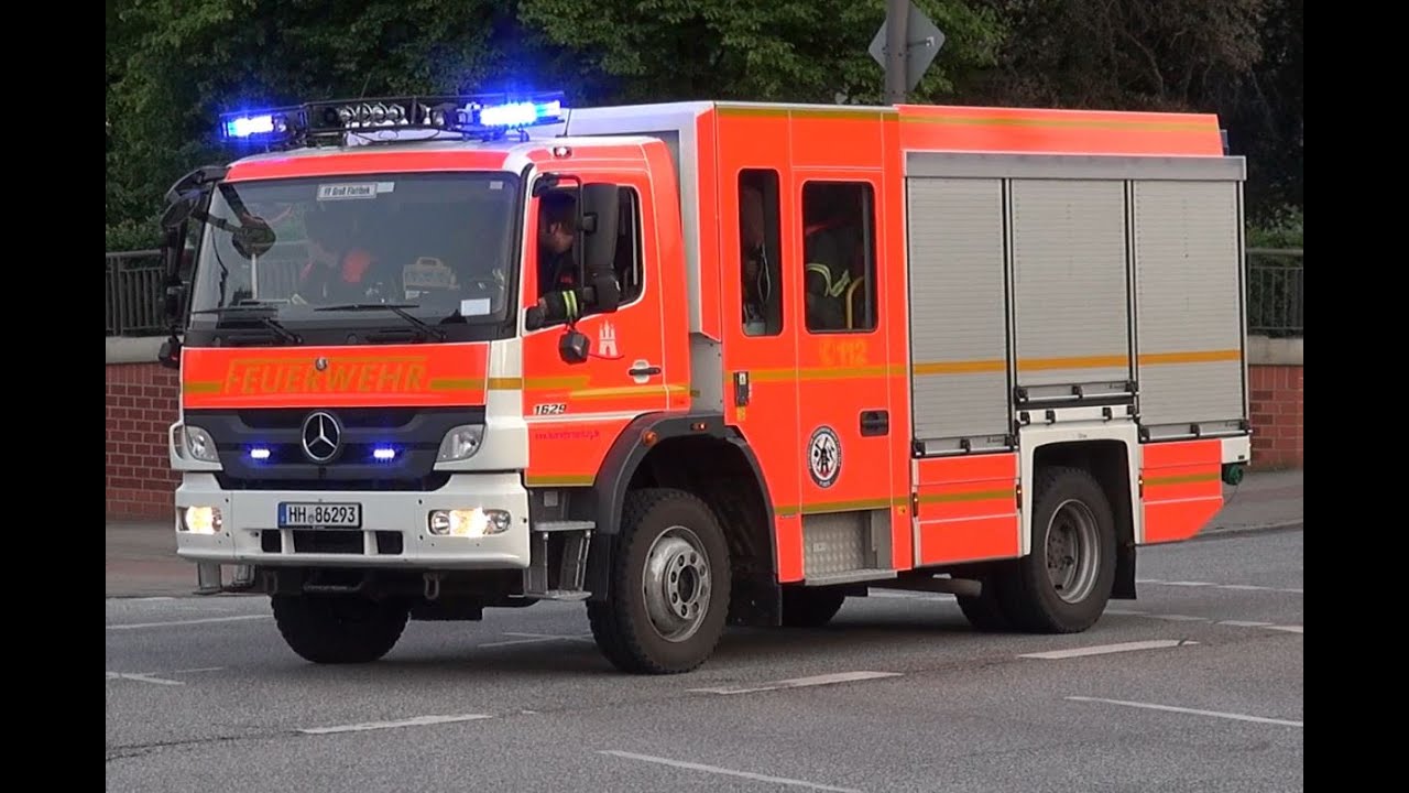 [Tornado über Hamburg] Einsatzfahrten Feuerwehr Hamburg