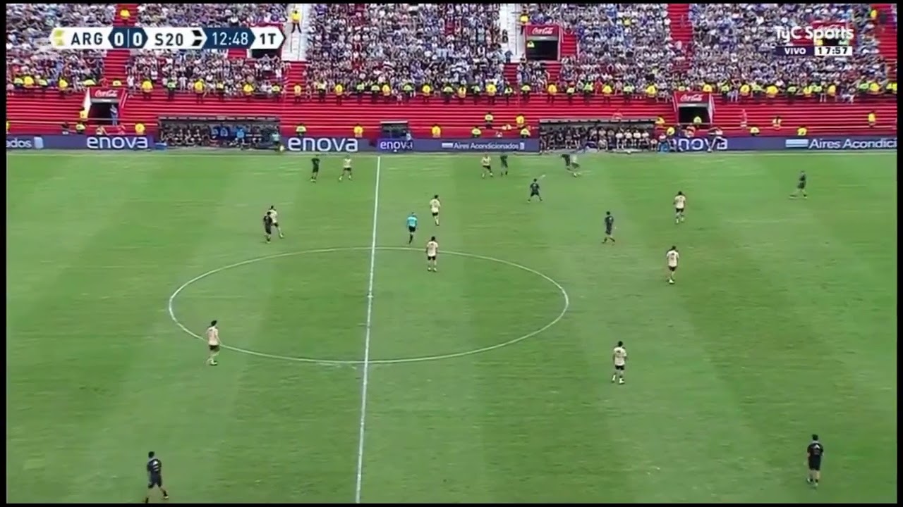 Milton Delgado vs La Selecci&oacute;n Argentina || Argentina 2 - 0 Argentina Sub 20