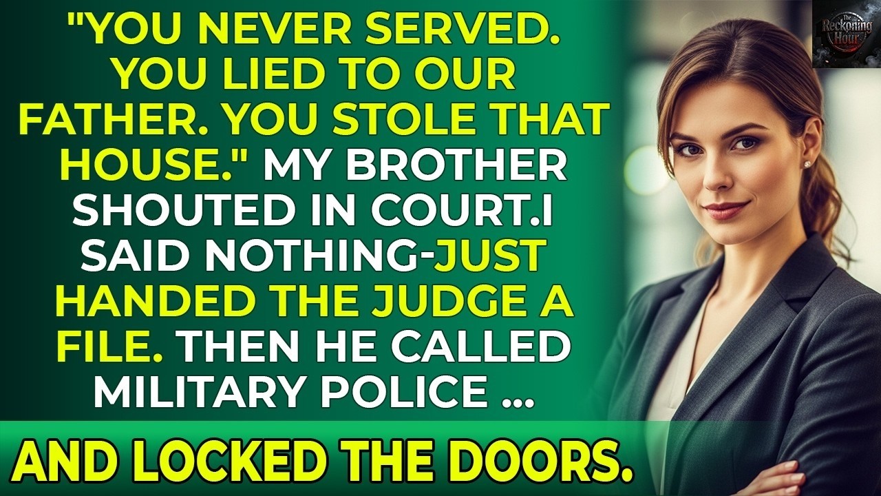 My Family Sued Me as a Fake Veteran — Then Military Police Stormed the Courtroom