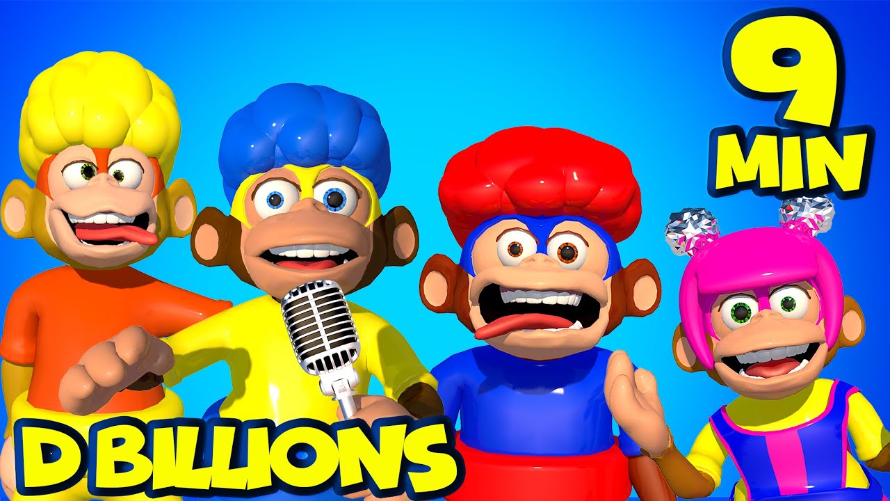 Monkey Puzzle! Cha-Cha, Chicky, Lya-Lya & Boom-Boom Dance + MORE D Billions Kids Songs