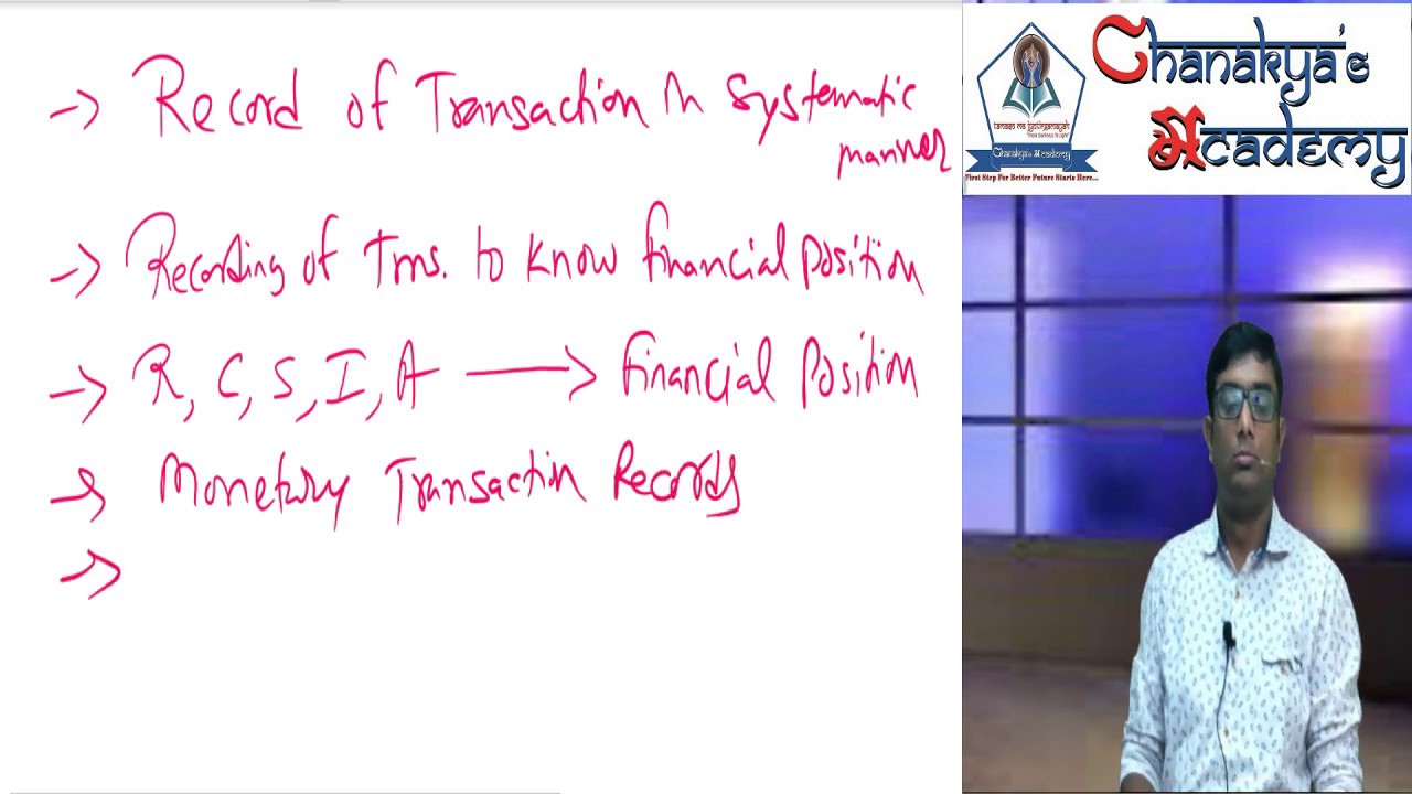 LECTURE 1 - Introduction to ACCOUNTS - Basic Concepts, Conventions and Principles - CA/CS/CMA
