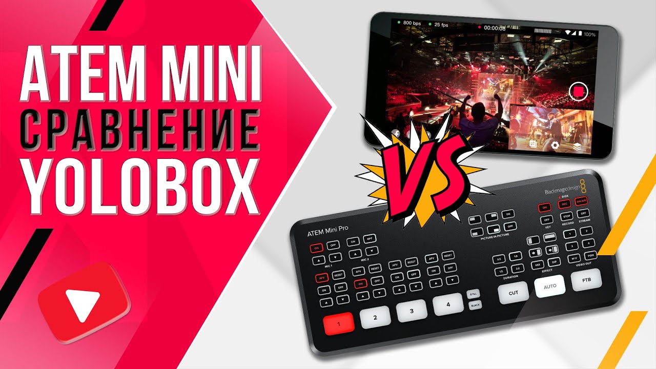 ATEM Mini vs YOLOBOX | Сравнение видеомикшера и портативной стрим студии