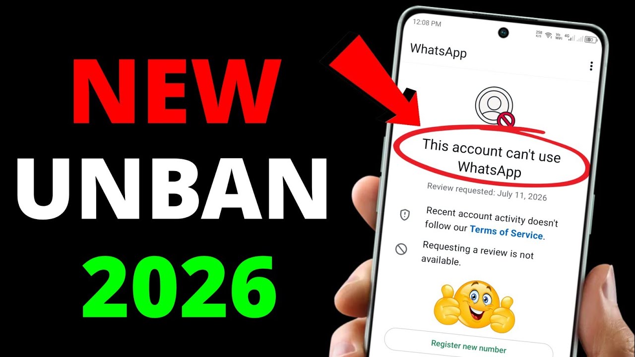 Whatsapp Ban New Solution 2026 ✅| This account can't use Whatsapp Problem New Solution 2026