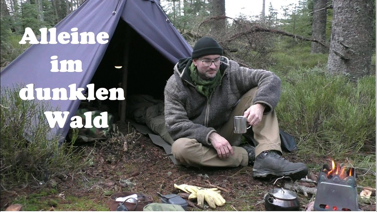 Alleine im dunklen Wald