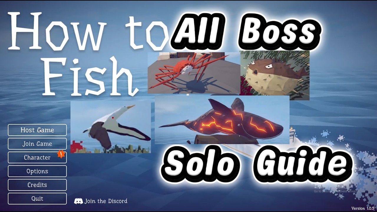 Гайд по всем боссам: как играть в How to Fish в одиночку