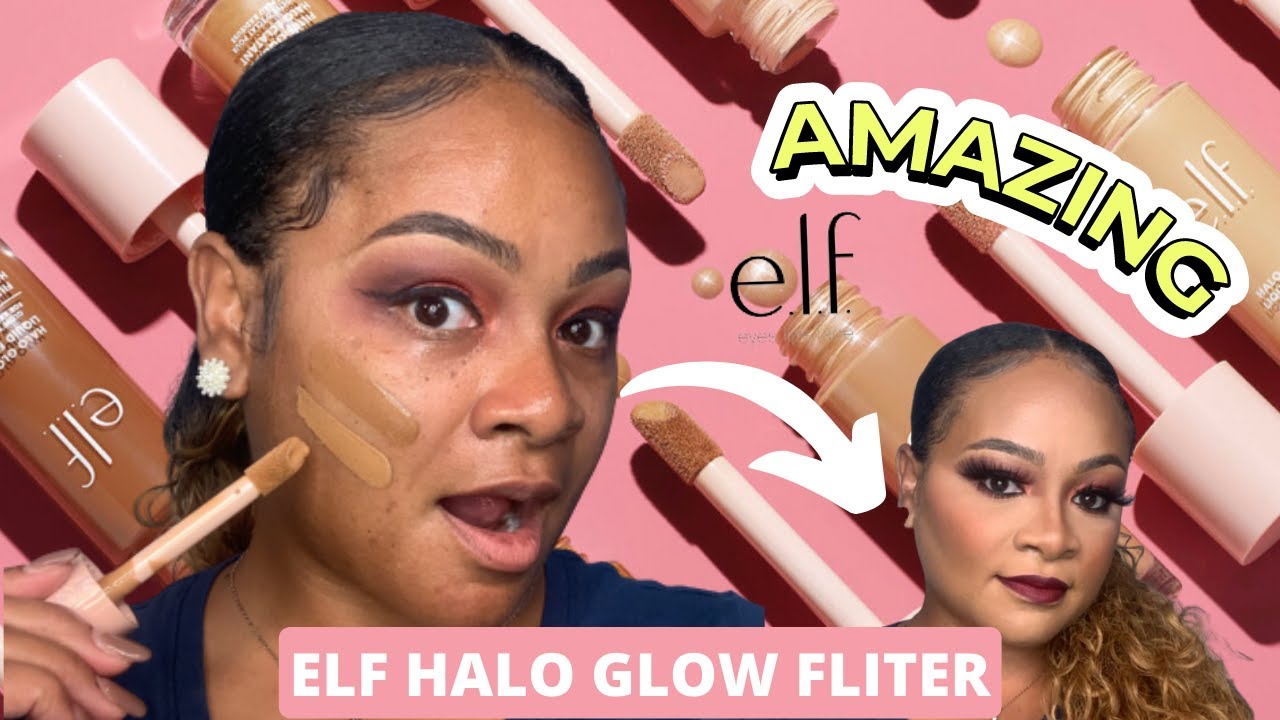 | ELF HALO GLOW LIQUID FILTER REVIEW | SHADE # 5 MEDIUM TAN
