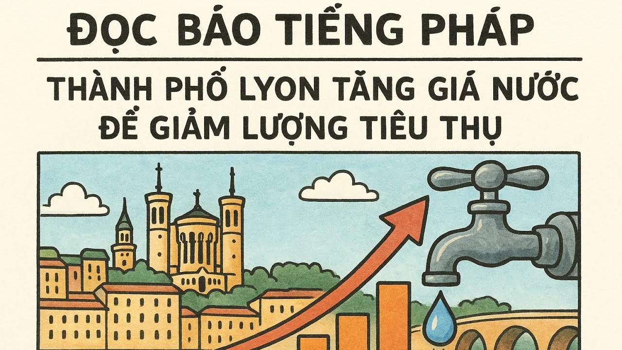 Đọc Báo Tiếng Pháp | Thành phố Lyon tăng giá nước để giảm lượng tiêu thụ