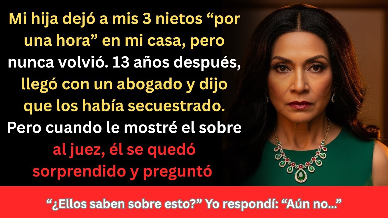 Mi hija me dejó con mis 3 nietos… 13 años después me acusó de secuestro!