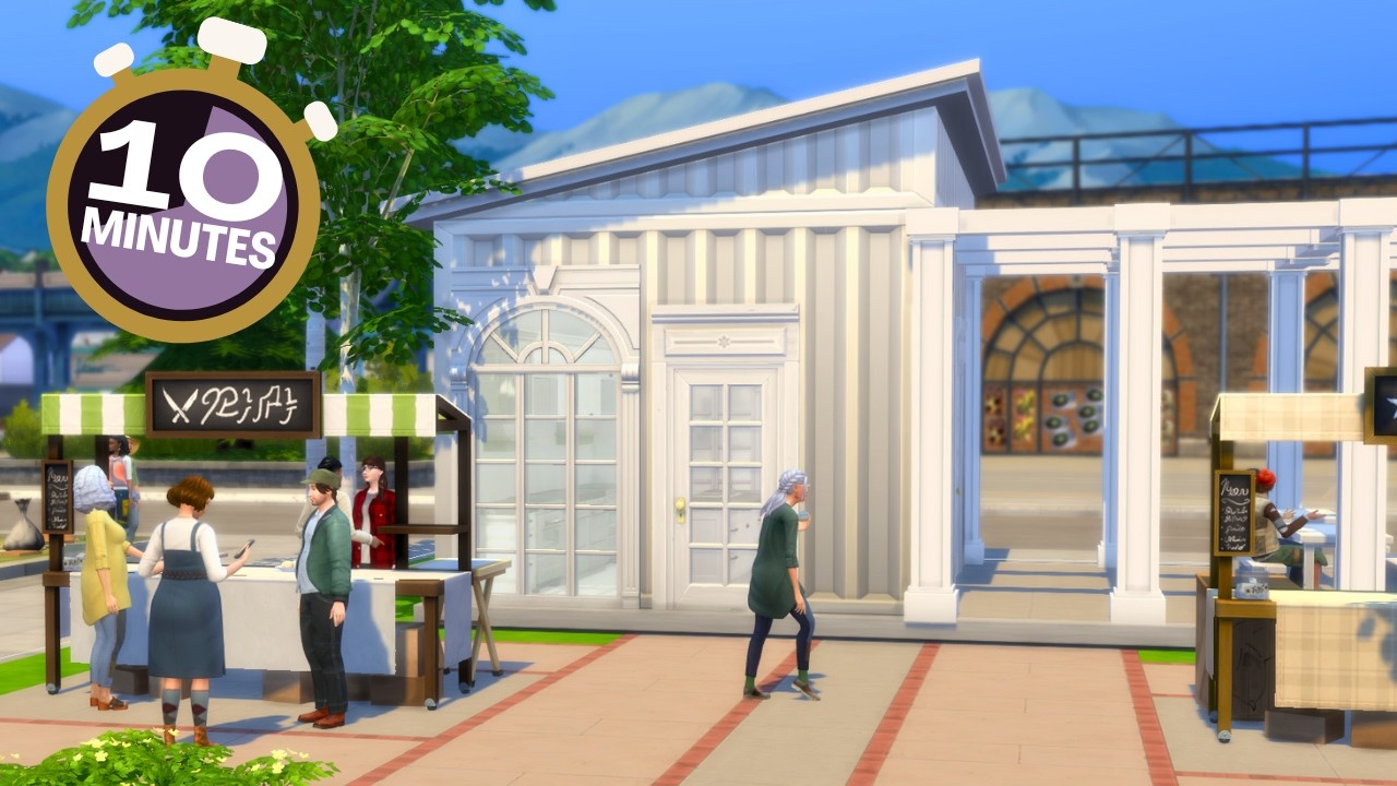 You Chose This 10 Minute Build Challenge And I Hated Every Second (not really) - Sims 4