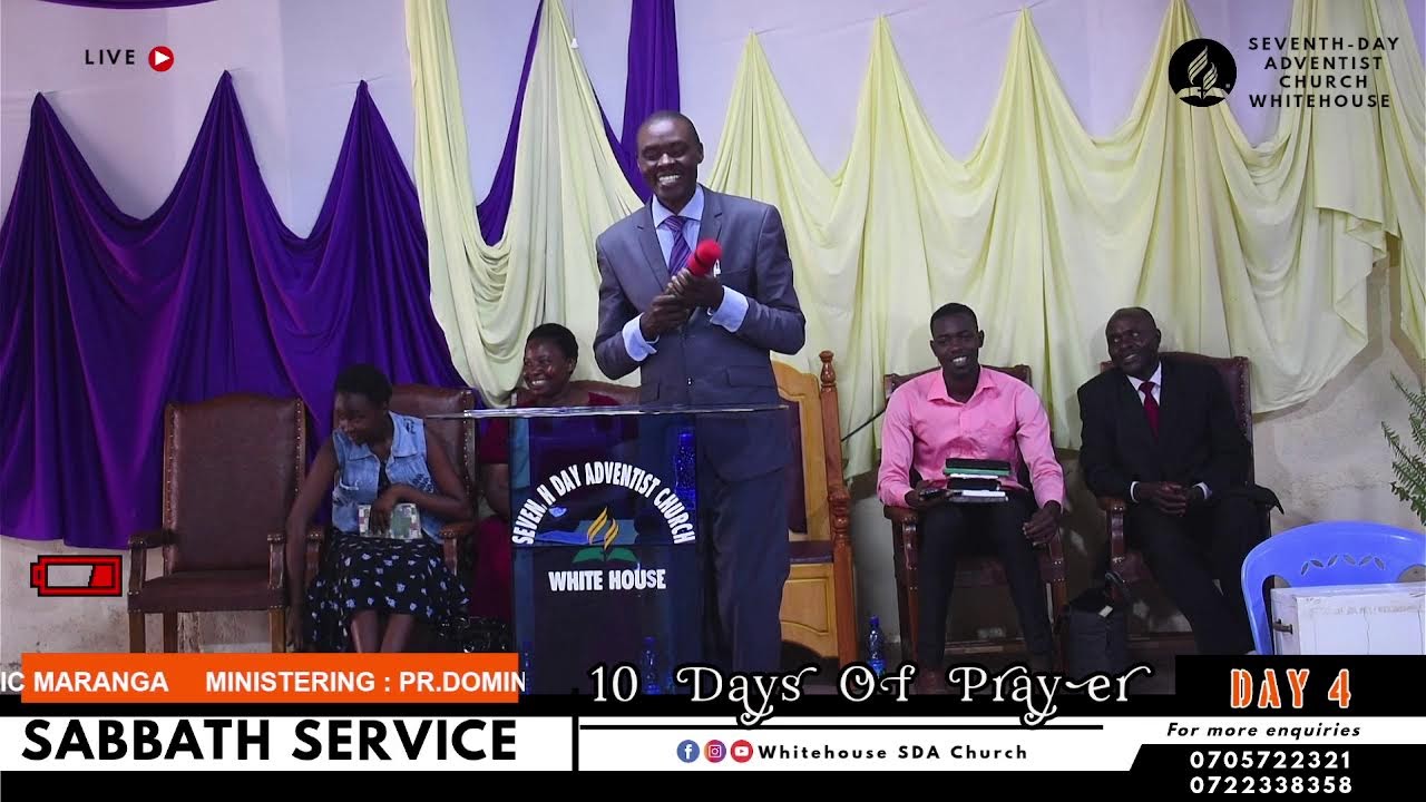 SABBATH SERVICE|10 DAYS OF PRAYER| Day 4| WHITEHOUSE SDA CHURCH
