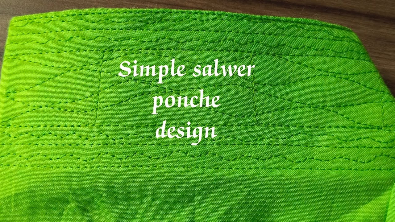 Simple Mohari design Very easy salwer ponche design #moharidesign#ponchedesign