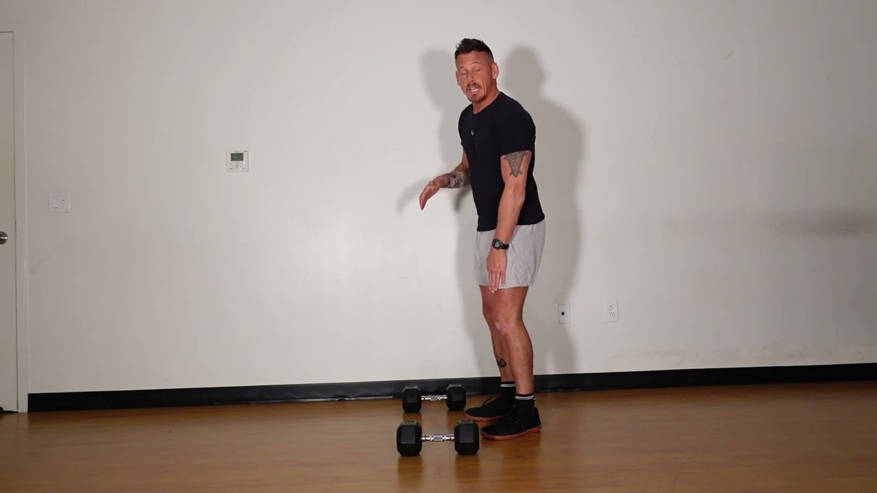 Dual Dumbbell Forward Lunge