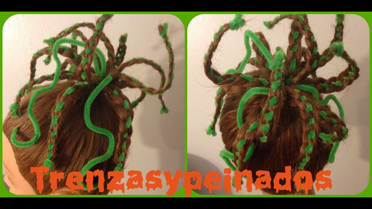 Peinado para Halloween Medusa / Halloween Hairstyle Medusa
