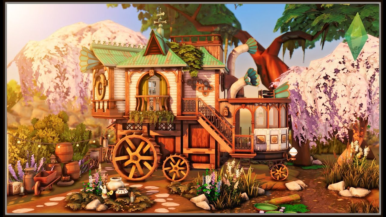 Fairytale Carriage (No CC) - The Sims 4 Stop Motion Build