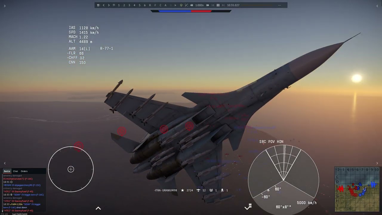 Su-30SM2 21킬 1어시 1데스