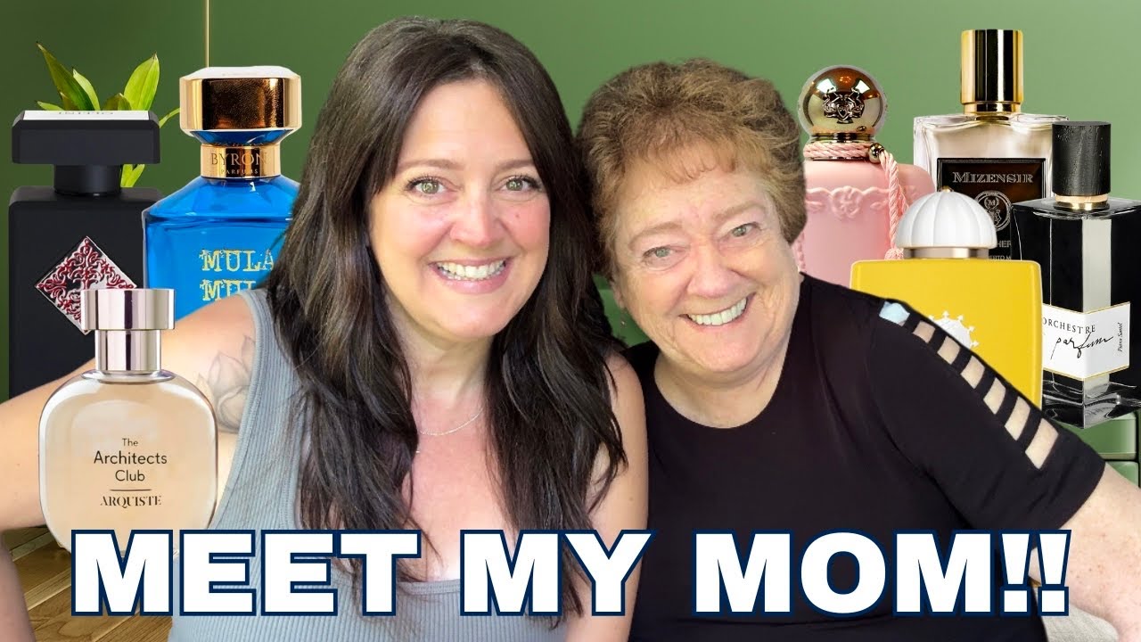 My MOM Smells Her FIRST NICHE PERFUMES!! 😃💕 Mom Rates Popular Niche Fragrances! A 10/10 Perfume? ⭐️