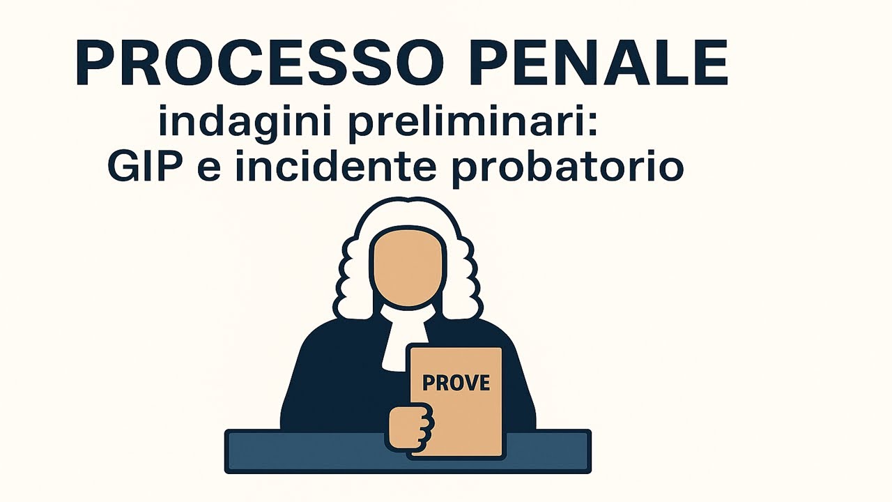 Processo penale - Indagini preliminari: Gip e incidente probatorio | Riassunti procedura penale