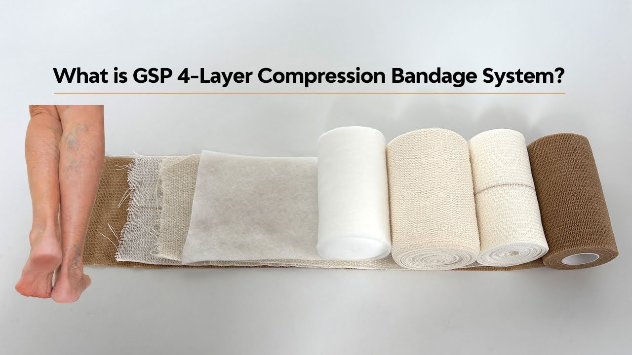 What is GSP 4 Layer Compression Bandage System? - Compression Bandage for Leg