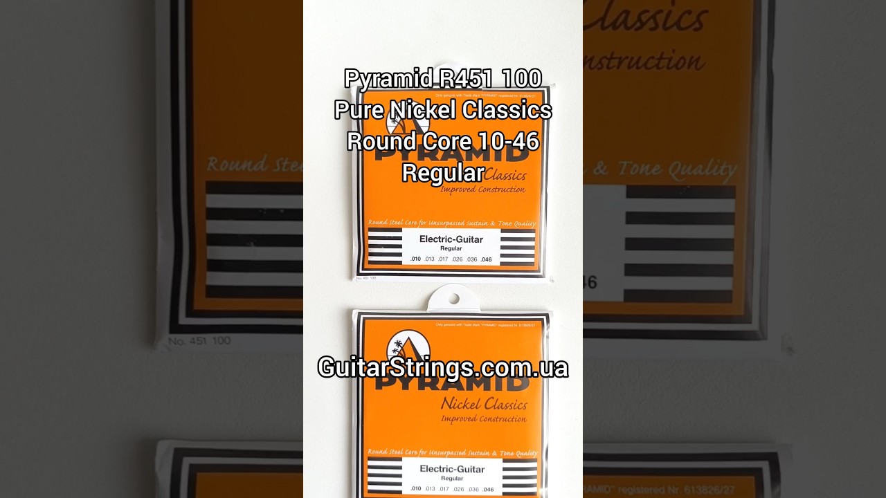 Pyramid R451 100 Pure Nickel Classics Round Core 10-46 Regular #guitarstrings #струны #pyramid