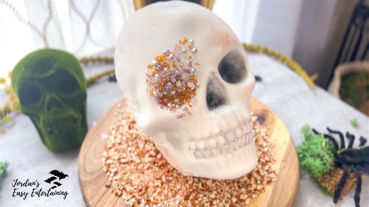 How to Make a 3D Skull Cake (Beginner Friendly) [Tutorial]