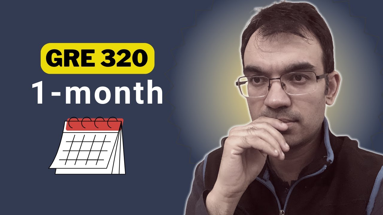 1-month Study Plan for 320 on the GRE