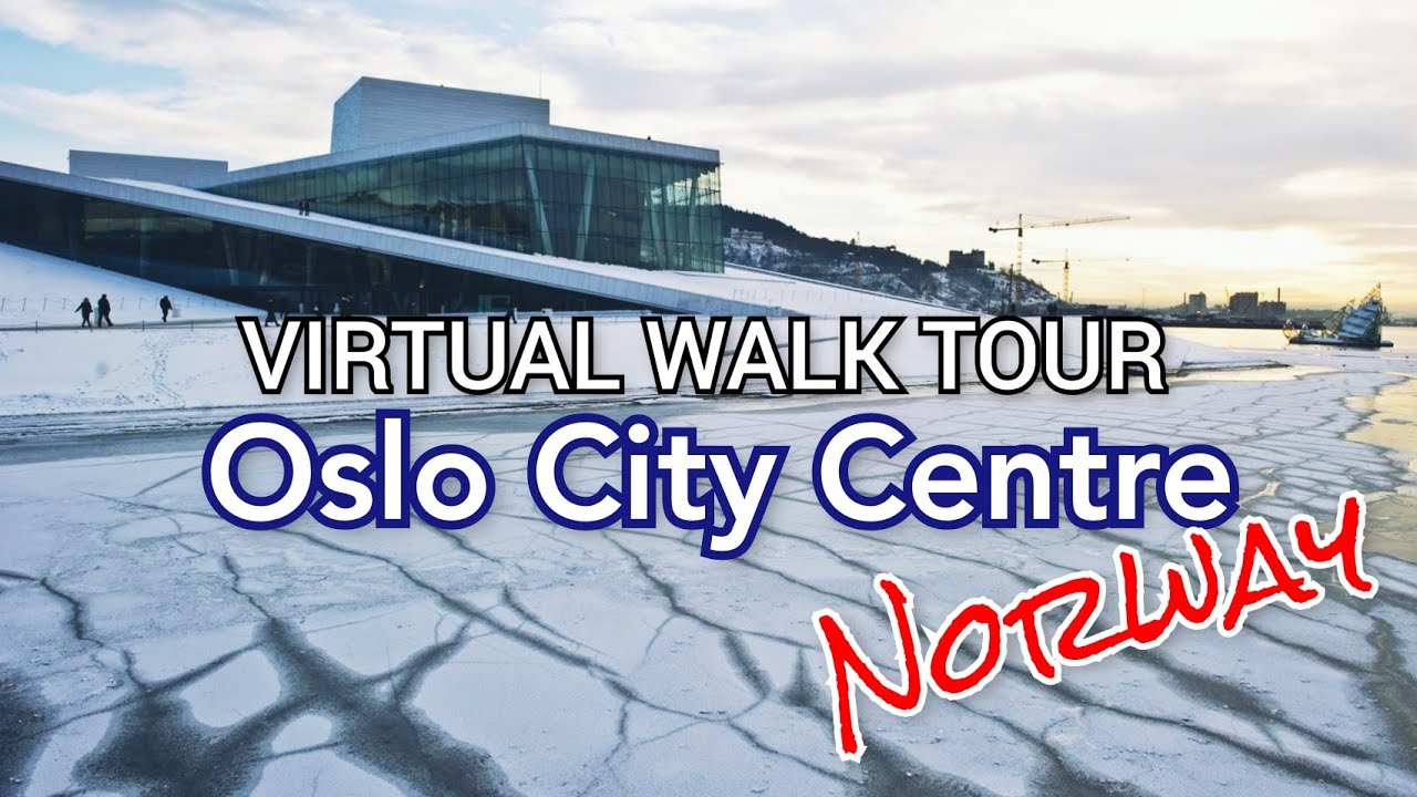 4K VIRTUAL WALK TOUR - Oslo City Centre (Winter 2022) Norway