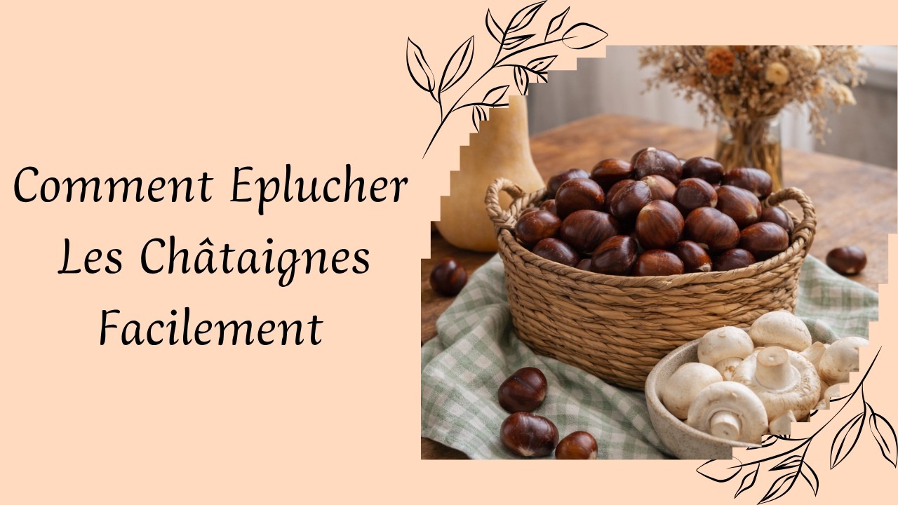 33 - Eplucher les châtaignes rapidement.
